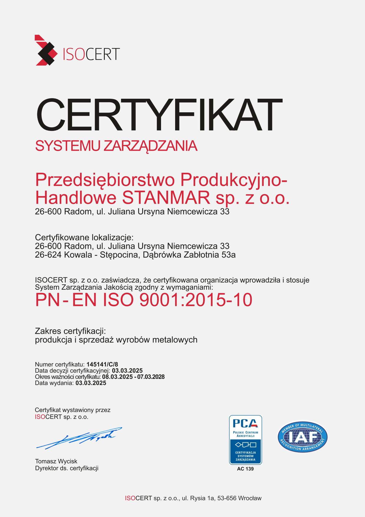 Certyfikat