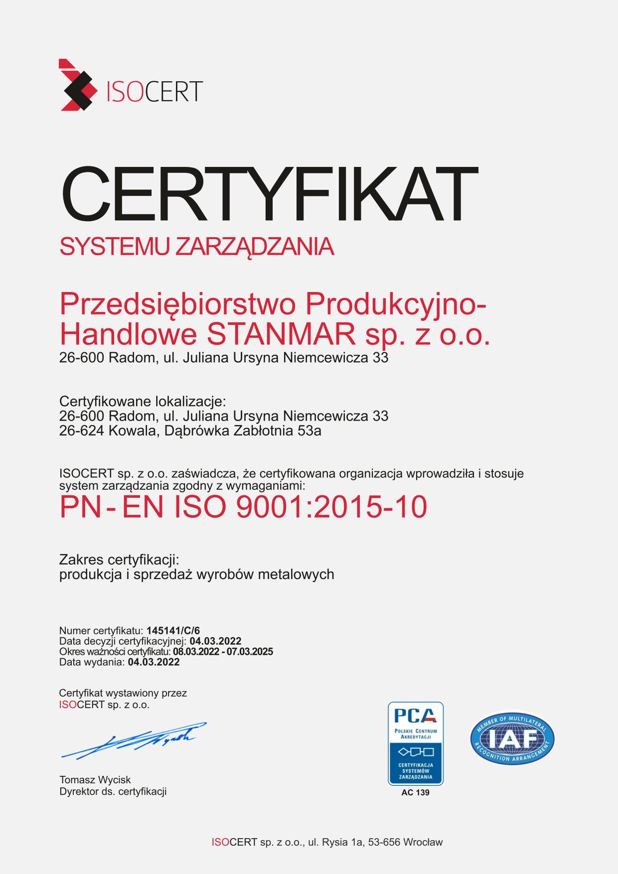 Certyfikat